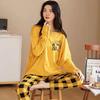 Women's Long-Sleeve Pajama Set: Spring/Autumn 2023 - Net Red, Large Size, Winter Homewear
