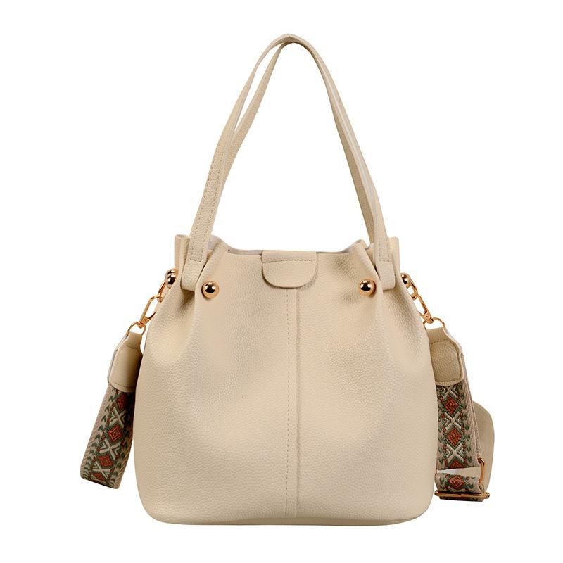 Bag Korean premium sense versatile bucket bag spring and summer 2025 new broadband shoulder messenger bag women's handbag