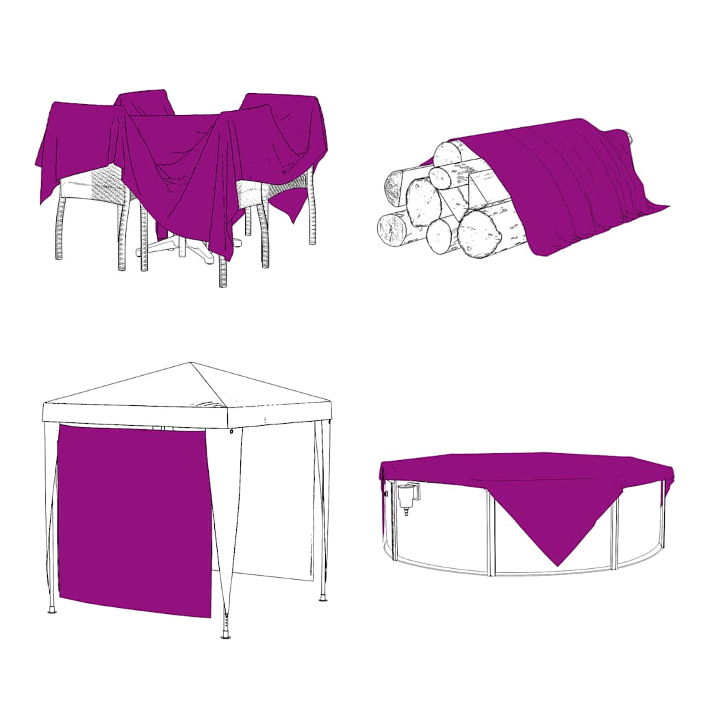 Transparent Tarpaulin With Eyelets 6X12 M Polyethylene