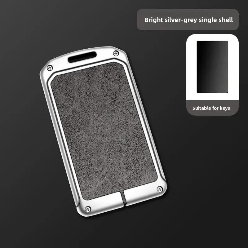 Zinc Alloy Leather Car NFC Card Remote Key Cover Case Protector Holder Shell Auto Kychain Accessories For Leapmotor C10 C11 C16