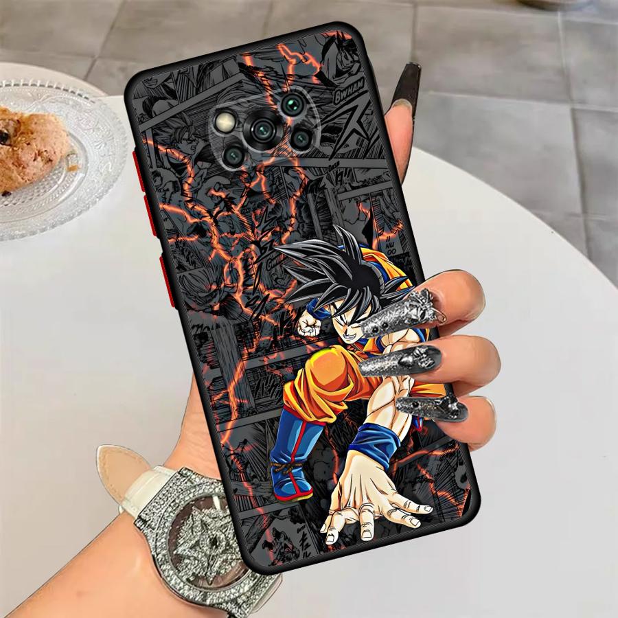 Dragon Ball Goku Comic Back Phone Cover Case for Xiaomi Poco X3 X4 X5 Pro M5s C40 F3 C50 C51 X3 NFC