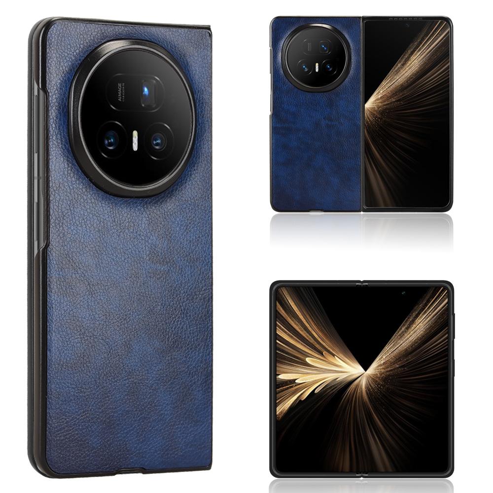 For Honor Magic V5 5G Case Litchi Texture PU Leather + PC Phone Cover