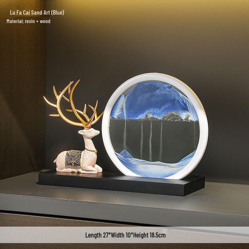 Quicksand Painting Ornament for Living Room, TV Cabinet, Wine Cabinet, and Office Décor