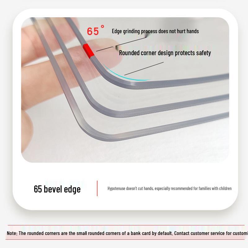 Durable Clear PVC Tablecloth: Waterproof, Washable, Anti-Scald Protective Mat for Dining or Coffee Tables