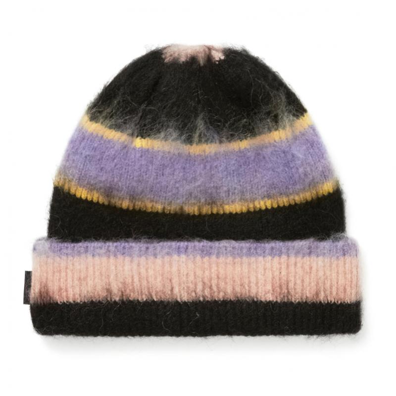 Questo È Mai Quello Berretto a Strisce in Mohair Nero
