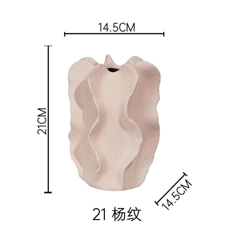 Retro New Chinese Ceramic Vase Decorations Ornaments Porcelain Vase with Flower Arrangement and Hydroponics in Porch TV Cabinet