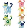 6PCS Wooden Coaster, Cute Puppy Shape, Thermal Insulation Non-Slip Design, Durable Easy To Clean Coasters for Home Office Decor