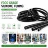 1Pcs Black Food Grade Silicone Tube ID2-6mm Soft Silicone Hose  for Food Machinery Pipe