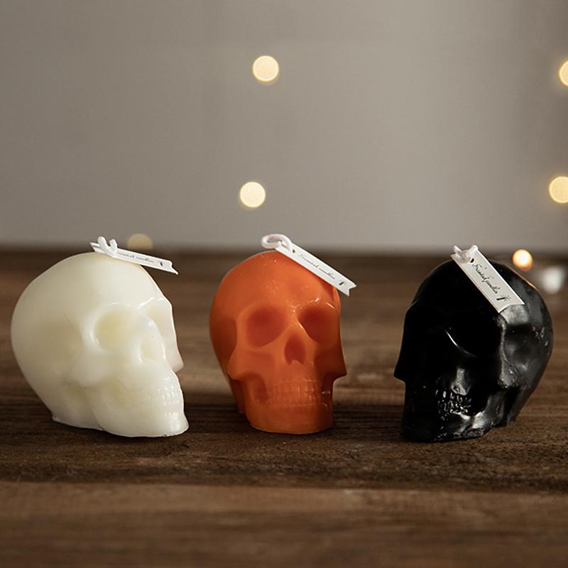 Halloween Halloween Props Cute Long Burning Time Holiday Decorations Room Fragrance Ghost Shape Multicolor