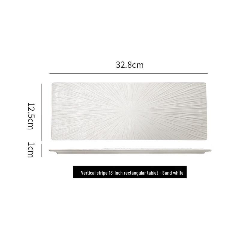 Minimalist Japanese Rectangular Dinner Plate