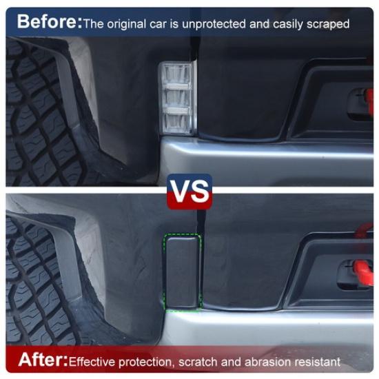 Smoked Front Fog Light Lamp Cover Trim Panel Guard For Chevy Silverado -2025