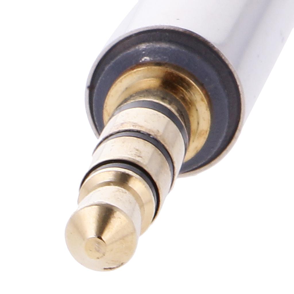 Vergoldeter Stereo-Audio-Adapter 2,5 mm Stecker auf 3,5 mm Buchse für Kopfhörer-Mikrofon