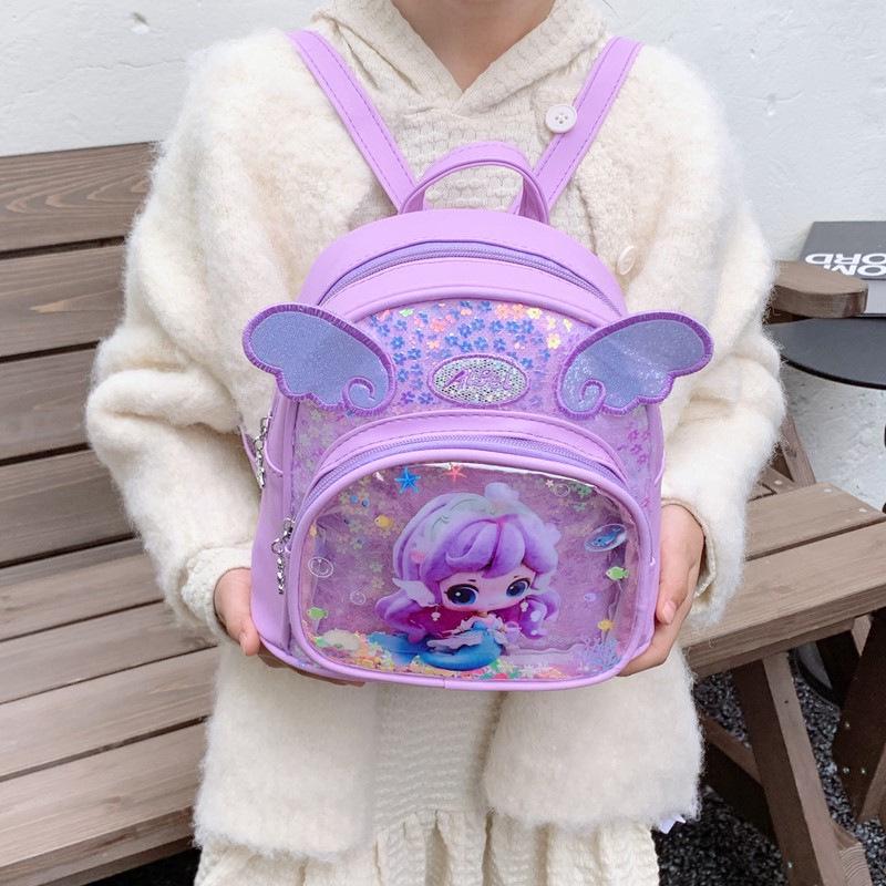 Pailletten Prinzessin Kinderrucksack - Niedlich, Leicht, Cartoon Vorschultasche für Kinder