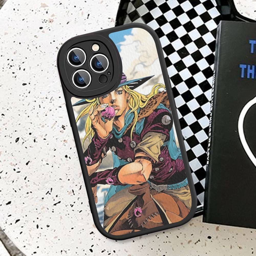 Anime J-JoJo Klassisch B-Bizarre A-Abenteuer Handyhülle Für IPhone 16 15 14 11 12 13 Pro Max Plus Rückseite Lederhülle