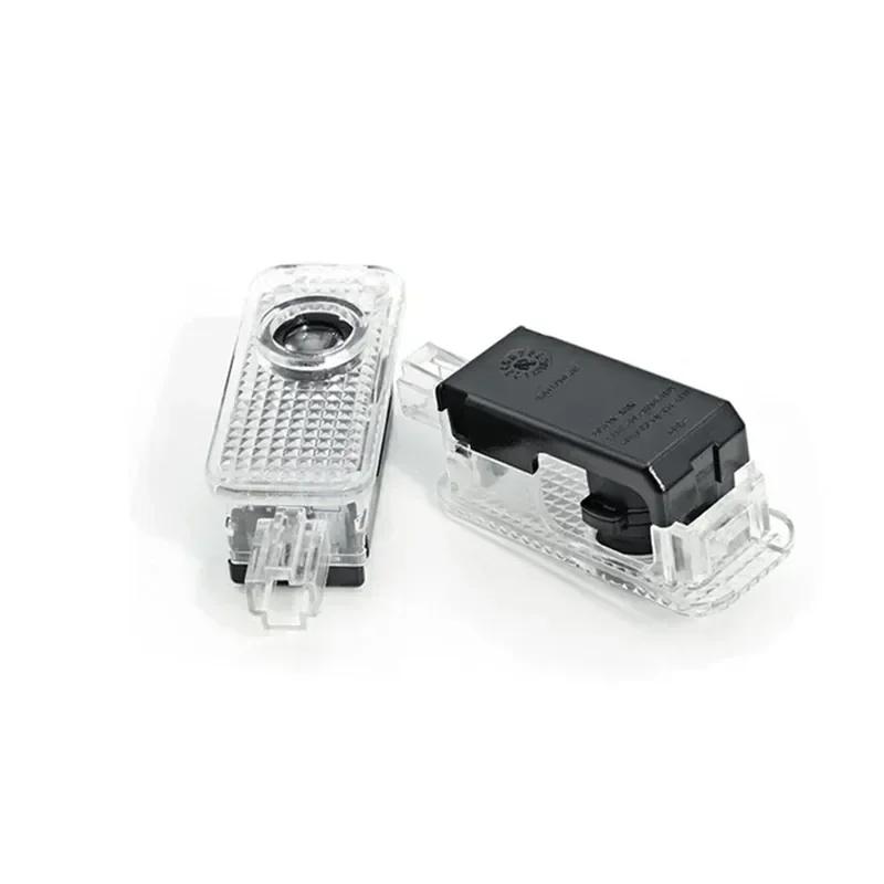 2PCS LED Car Welcome Lights HD Projector Lamp for 44Q ABT A6 RS6 A8 A3 SQ7 TT A5 A7 Q3 Q5 Q7Q44