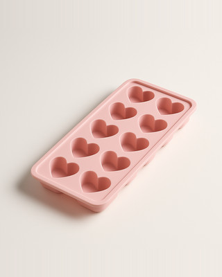 Silikonové tácky na led ve tvaru srdce 10 dutin Snadné uvolnění DIY Love Heart Kostky ledu Forma na čokoládu