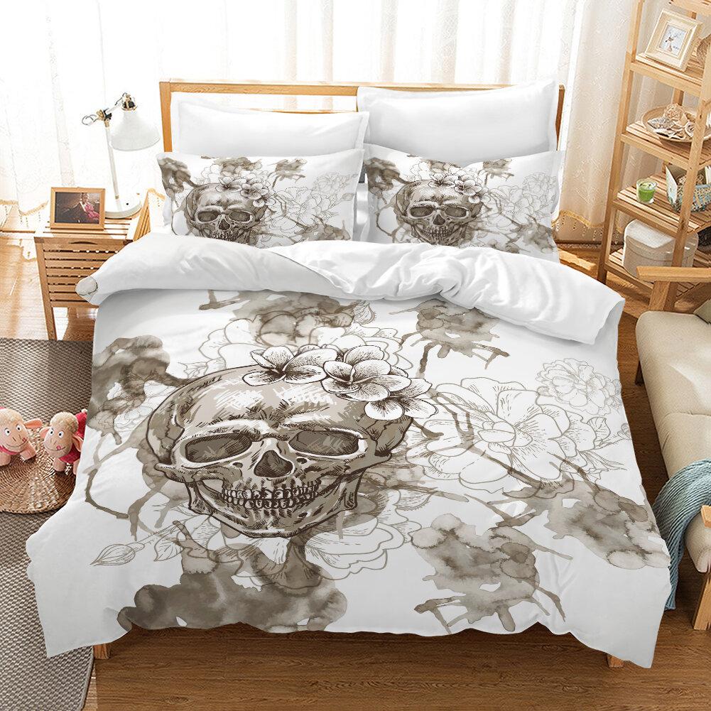 

3D Digital Printing Quilt Set Three-Piece Skeleton GB-Single135cm×200cm