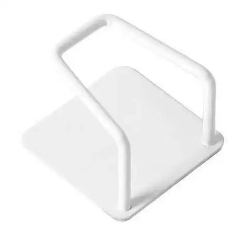 

1 шт., держатель для губок из нержавеющей стали для кухонной мойки, самоклеящаяся сушилка для слива, настенные крючки для кухни, органайзер для хранения аксессуаров белый