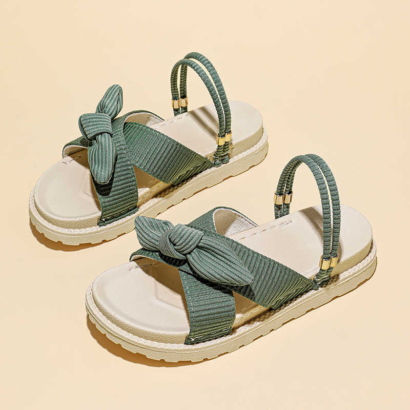 Fashion Ventilation Open From The Back Woman Luxury Beach Sandals Office Slippers Shoes Boots Green Ladies Sneakers Sports Life