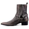 OSSTONE US US Dark Brown OS-JY017-Brown-JP Men's Boots, Size Men's 9.5 (M), 43.5 EU, Color