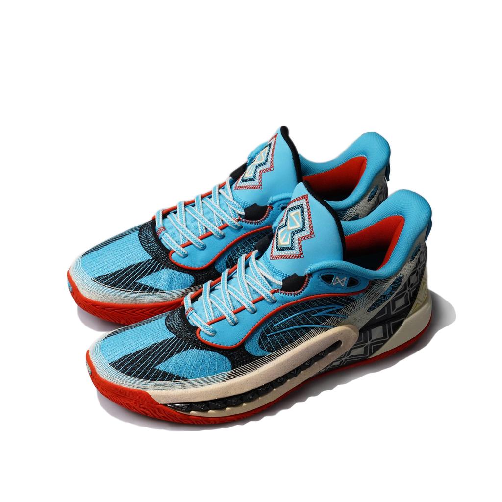 Anta Men Kuangchao 6 Professional Basketball Shoes Blue Black Red Off White 112521111S-6