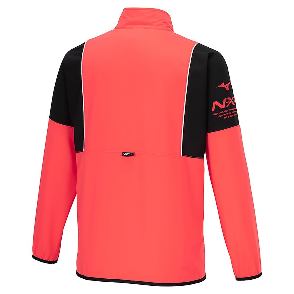 Mizuno N-XT Move Cross Jacket, UPF 50+, Moisture-Wicking, Quick-Drying, Stretch Jersey, Unisex, Size 32JCB220, Radiant Red, Size S