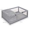 Tortoise House, Small Reptile Wooden House, with Mesh Roofs, Side Panels, for Turtles, Lizards, Geckos and Snakes