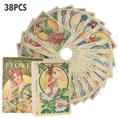 Oracle Flowers Eğlence Kartları Parti Masa Oyunu Falcı Kehanet Tarot Destesi