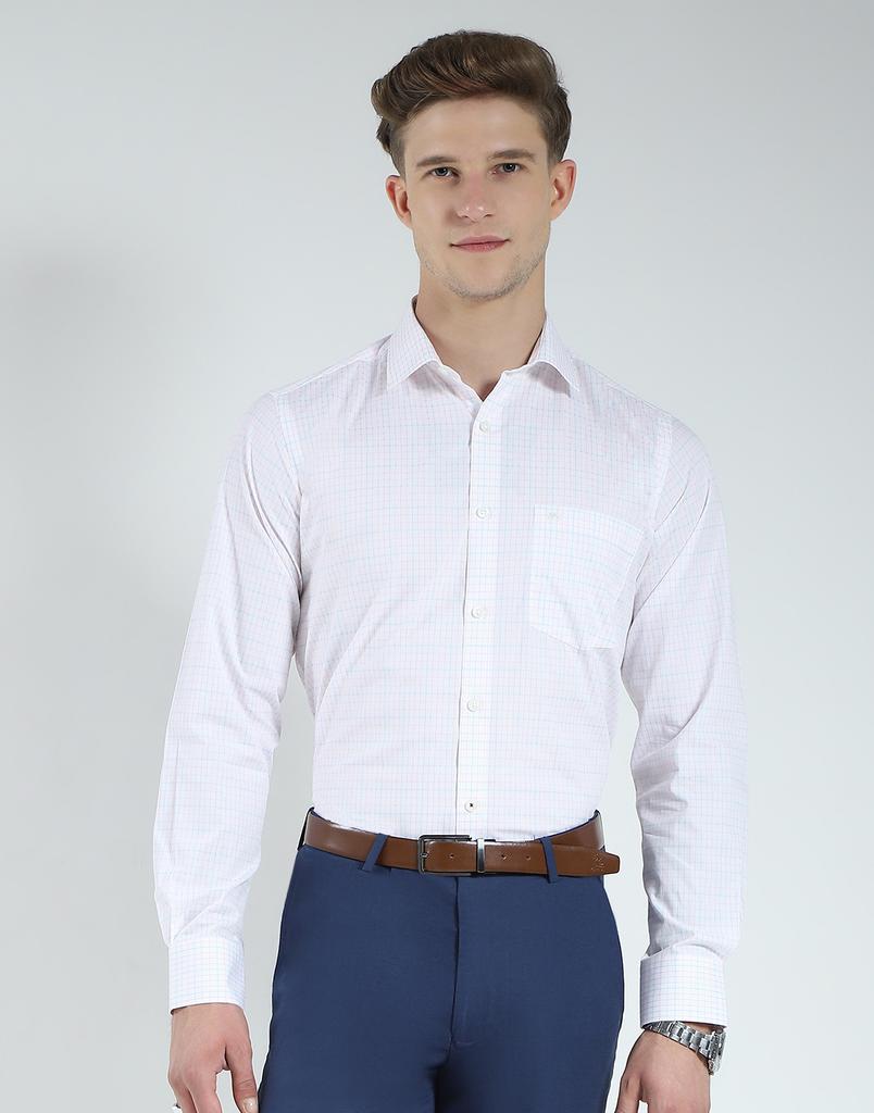 Men's Regular Fit Checkered Shirt | Full Sleeves | Spread Collar | Front Pocket | Stylish & Casual Shirt for Men