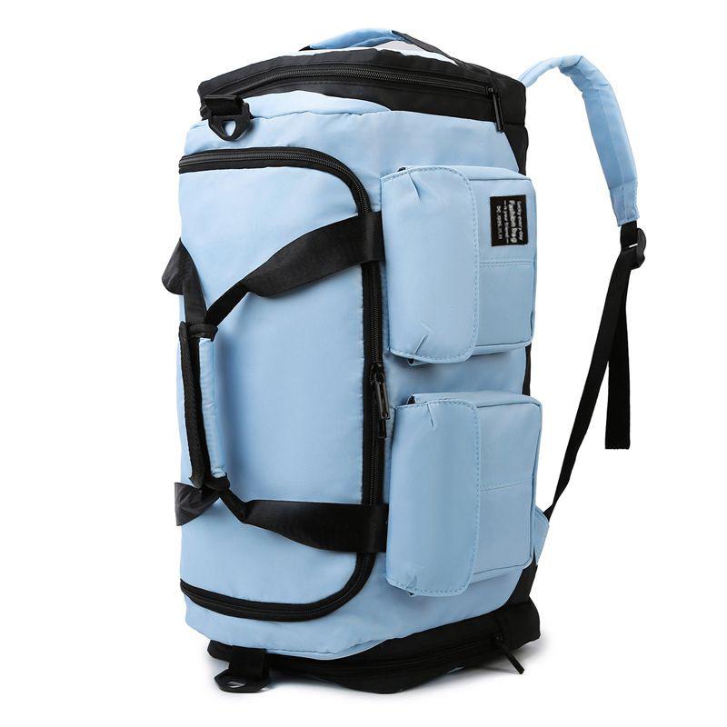 

Fashion dry and wet separation fitness bag men s sports training handbag business trip large capacity double shoulder women s luggage travel bag небесно-голубой
