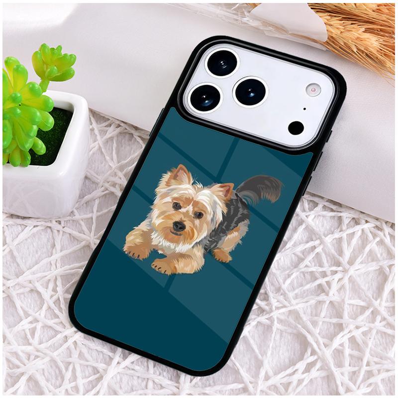 Yorkshire Terrier Dog Soft Shockproof Phone Case for iPhone 17 Air 16e 15 11 12 14 13 Pro Max Cover Coque