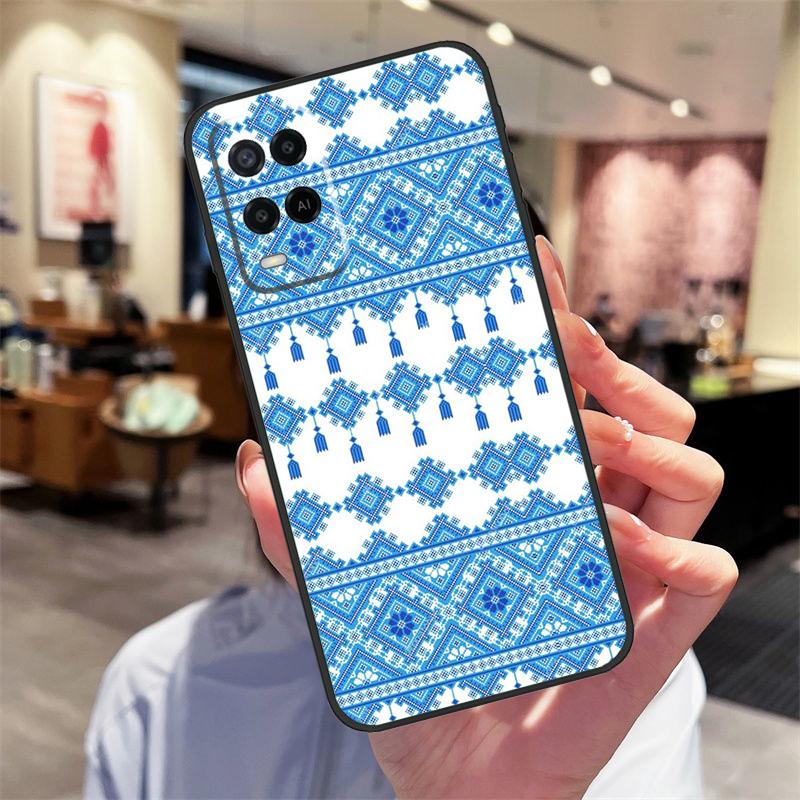 Ukraine Ukrainian embroidery Case For Oppo A94 A74 A54 A18 A38 A58 A78 A98 A40 A60 A80 A16 A76 A96 A15 A17 A77 A57S Cover