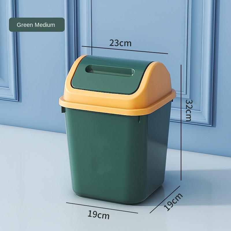 

Мусорное ведро для дома, ванной комнаты, туалета, кухни, гостиной с крышкой, спальни, большой емкости, встряхивающая крышка, ведро для хранения