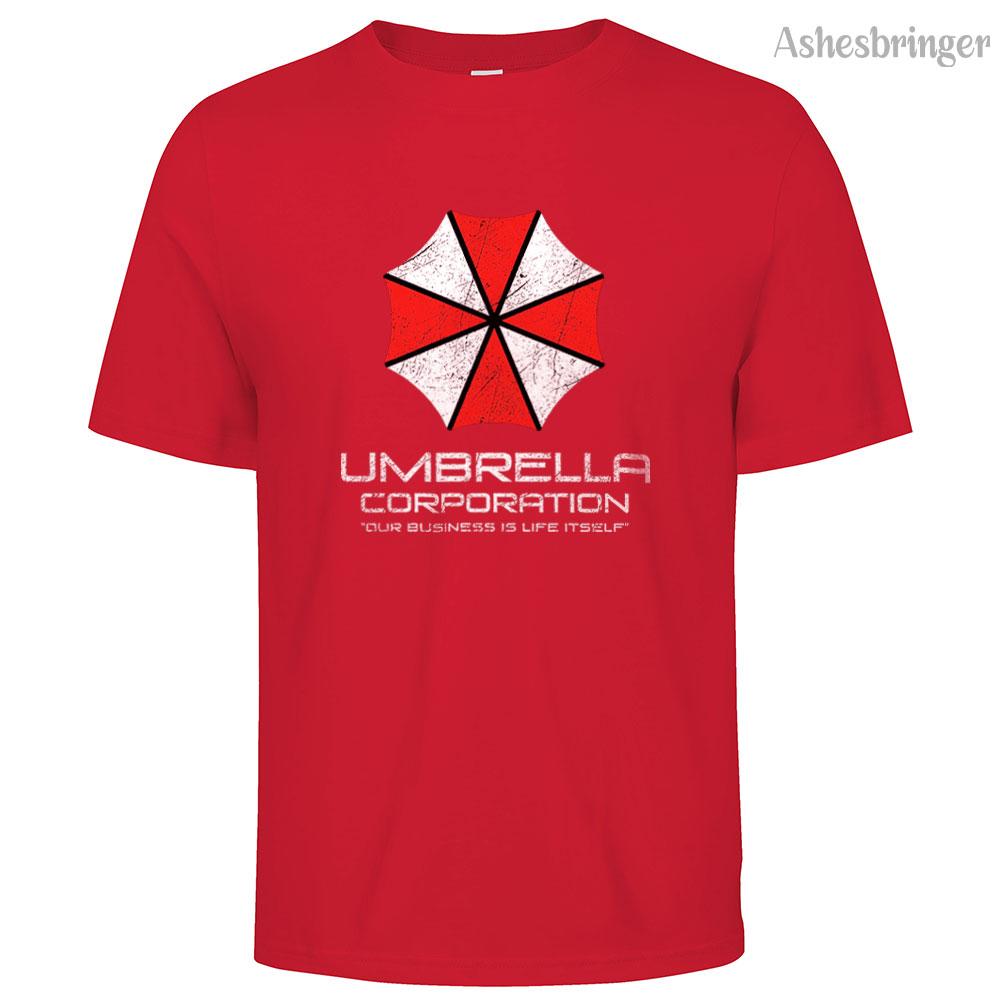 Mens Cotton Umbrella Corporation Graphic T Shirt Street Casual Style Tee for Men and Women