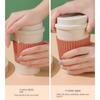 Heat-Resistant Coffee Cups with Lids Milk Cup Portable Coffee Mug  Home