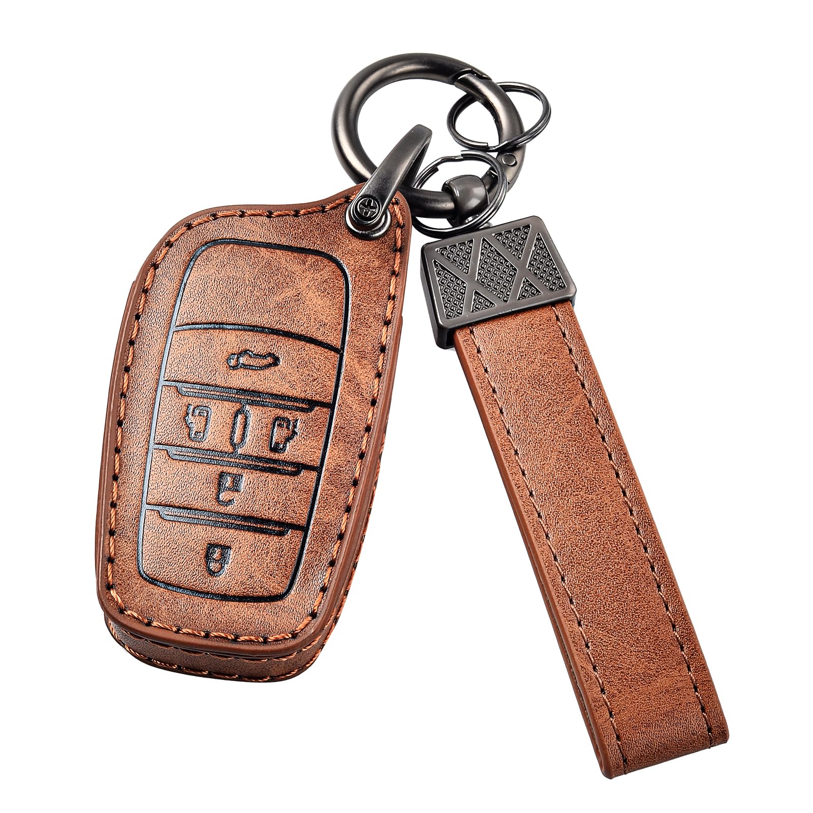 

OFFCURVE 5 Button/90 Series Smart Key NOAH VOXY Alphard Key Cover Leather Smart Key