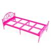 Dollhouse Display Model Mini Delicate Plastic Exquisite Furniture Model Single Bed for Kids