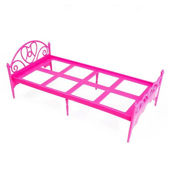 Dollhouse Display Model Mini Delicate Plastic Exquisite Furniture Model Single Bed for Kids