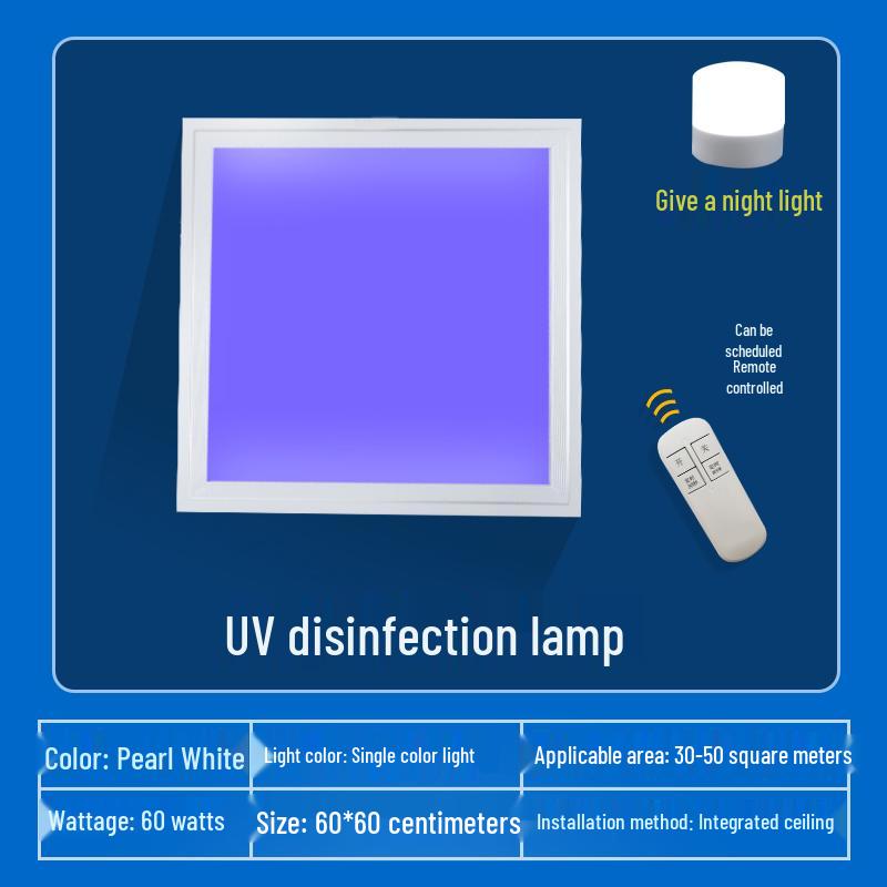 Ceiling-Mounted Ultraviolet Germicidal Panel Light for Bathroom & Kitchen