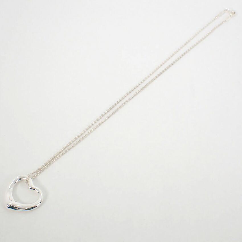 [Used] TIFFANY 925 Open Heart Pendant/Necklace/j10-3