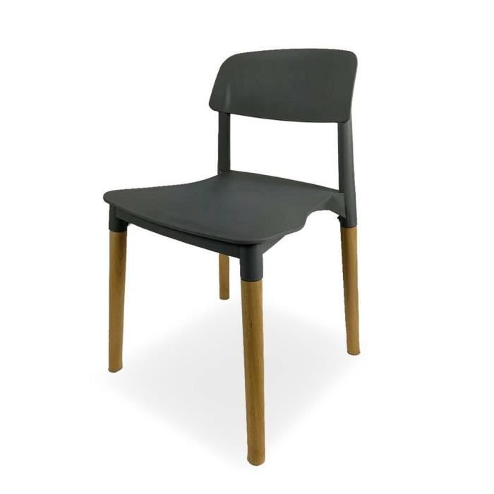 Versa Chaise Gris 45 x 76 x 42 cm