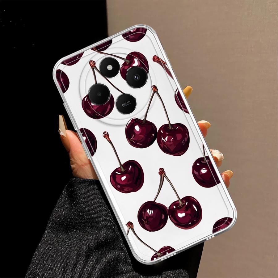 Fruit Cherry Soft Phone Cover Case for Xiaomi Poco X3 NFC X3 Pro