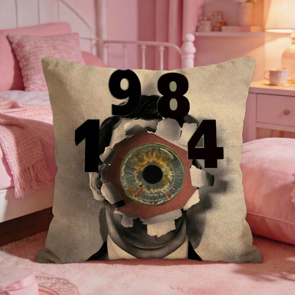 Nineteen FightyFour Cushion Cover Premium Comfort Reversible Pillow Cove Two In One Design For Any Room Car Interior