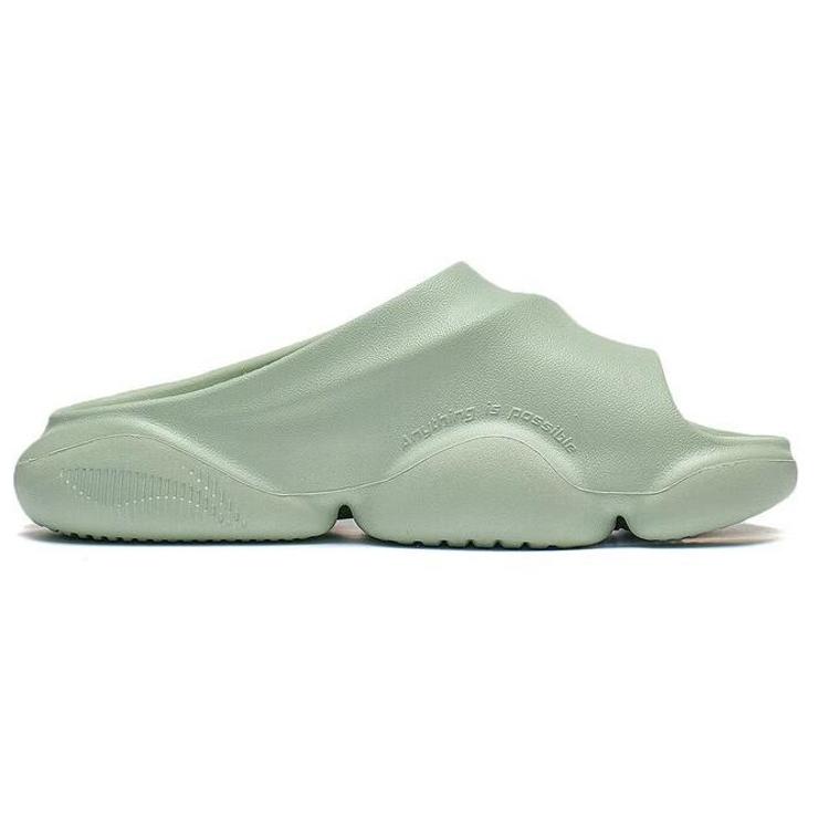 New LiNing BADFIVE Slide Quiet Abrasion Resistant Slide Slippers Women's Aqua Celadon Green ABTT006-3