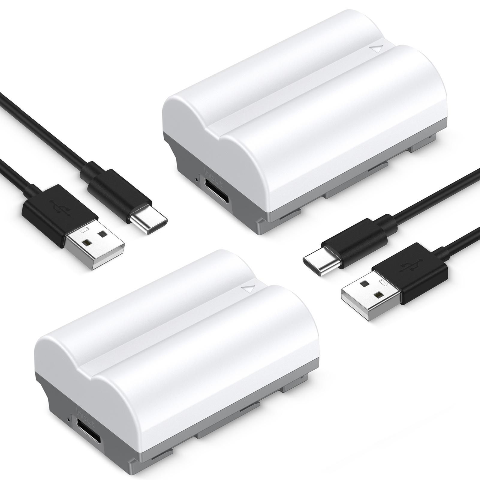 

NP-W235 Аккумулятор для камеры, 7,2 В, 2400 мАч, 17,2 Втч, большой емкости, со светодиодным индикатором порта зарядки Type-C 2 Pack