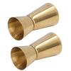 Double Head Cocktail Jigger Stainless Steel Gold Wine Jigger Bar Measuring Cup for Restaurant
