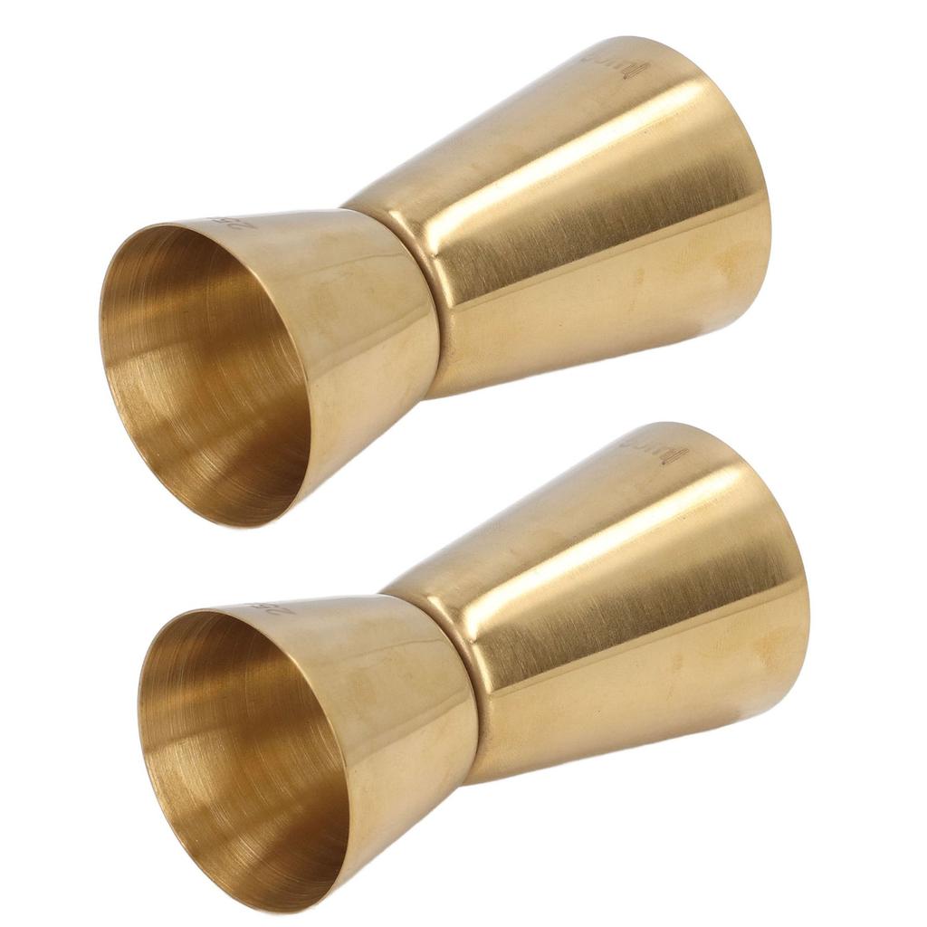 Double Head Cocktail Jigger Stainless Steel Gold Wine Jigger Bar Measuring Cup for Restaurant