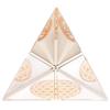 Luxury Handmade Crystal Flower of Life Triangle Pyramid Orgonite Original Purifying Healing