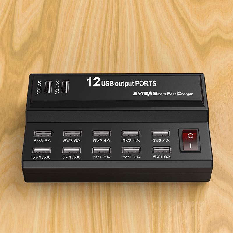Multi-port USB Charger 5V 2A Fast Charge for Huawei, Apple, Xiaomi Phones