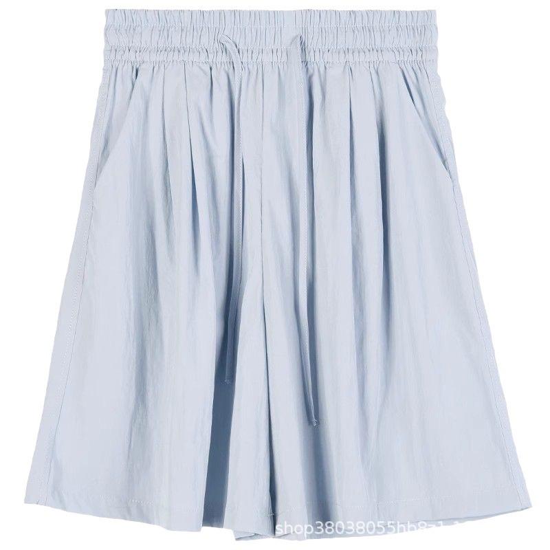 Summer Ice Silk Cool Loose Yamamoto Shorts – Crinkled Thin Casual Pants